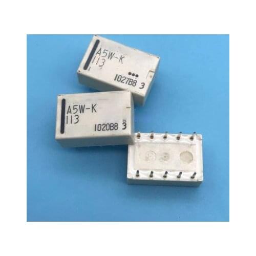 1pcs/lot Relay A5W-K A12W-K A24W-K 5VDC 12VDC 24VDC 10-pin 5V 12V 24V DIP-10