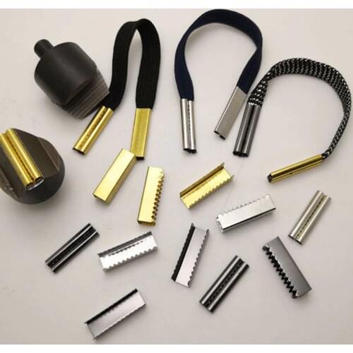 10Pcs 7.5*25mm Seamless Metal Shoelaces Tips Replacement Head for Shoestrings Bullet Aglets Square DIY Shoelaces Accessories