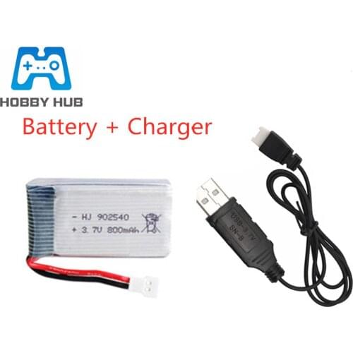 3.7V 800mah Lipo Battery With USB charger For Syma X5 X5HC X5HW CX-30 K60 X300 X400 X800 HJ819 Helicoper battery 3.7 V 902540