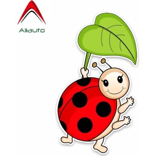 Aliauto Fashion Car Sticker Cute Animal Ladybug Auto Accessories PVC Decal for Hyundai I40 Bmw E92 Toyota Hilux,17CM*10CM