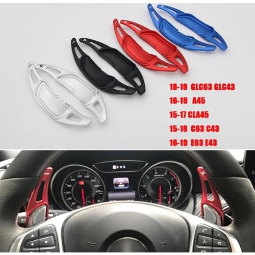 Car Steering Wheel Shift Paddle Shifter Extension Aluminum For Mercedes Benz GLC63 GLC43 CLA45 C63 C43 E63 E43 GLA45 GLS63 G63