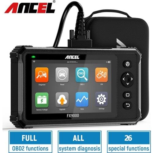 Ancel FX9000 OBD2 Auto Scanner All System Diagnostic Tool SAS Oil Reset DPF IMMO AFS ABS Engine Professional OBDII Code Reader