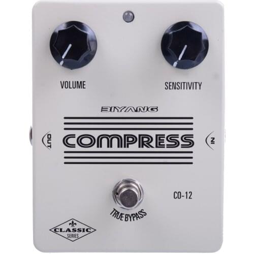 Biyang CO-12 Compressor Sensitivity Electric Guitar Effect Pedal True Bypass Design