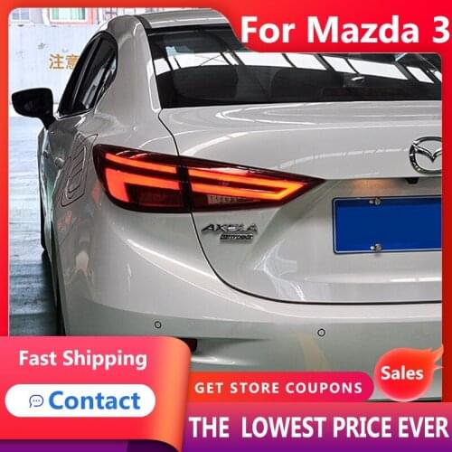 HANA For Car Mazda 3 Mazda3 Axela 2014-2018 Tail Lights Led Fog Lights DRL Daytime Running Lights Tuning Car Accessories