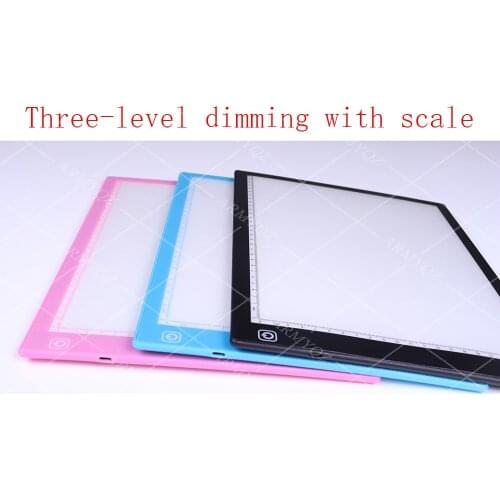 Square Diamond Painting With scale A4 LED Light Tablet Pad Diamond Mosaic Accessories Three Level Dimmable Ultrathin