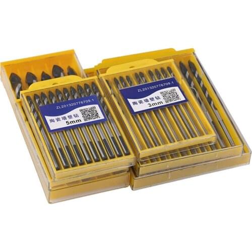 Extended Tile Bit Set Glass Ceramic Concrete Cement Head 6mm8mm Alloy Punching Set Hand Drill Triangle Drill