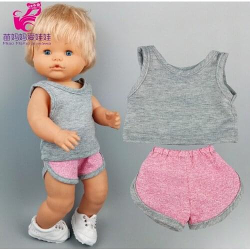 Doll clothes sport shirt 40cm Nenuco Ropa Y Su Hermanita baby dolls outwear