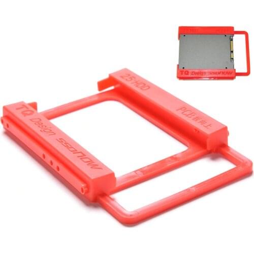 2.5" TO 3.5" Plastic SSD Bay Laptop Notebook External Hard Disk Drive SSD HDD Mounting Rail Adapter Bracket Holder Dock Bay 1PC