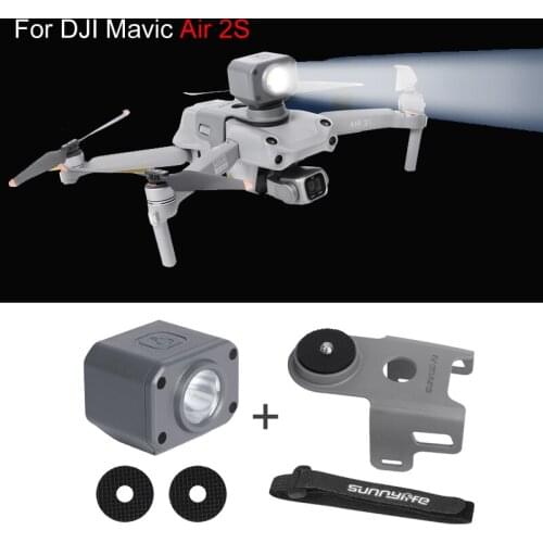 Durable LED Searchlight Professional Multifunctional Lightweight Plastic Safety Mount Set Night Flight For DJI Mavic Air 2S