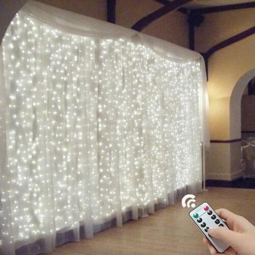 3x3M LED Curtain Icicle String Lights Christmas Fairy Lights garland Outdoor Home For Wedding/Party/Garden Decoration 3x1M