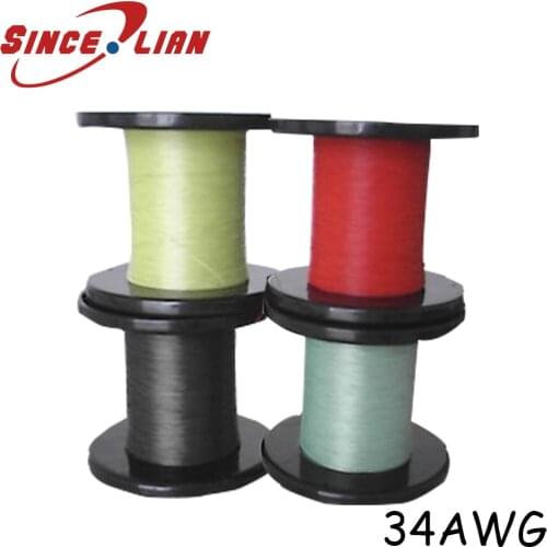 UL10064 Single Wire AWG 34AWG 50 Meters FEP Electronic Wire High Temperature Resistance Wire Cable Soft Earphone Signal Wire