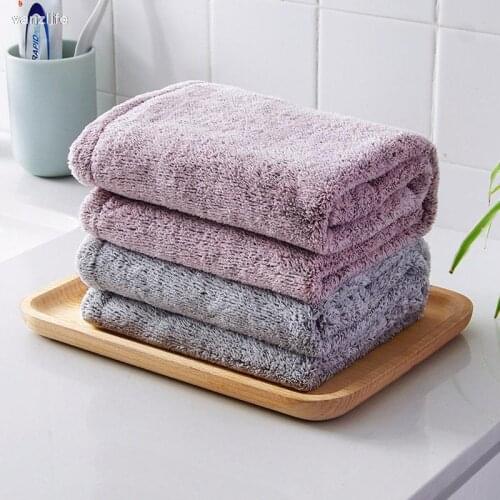 Vanzlife absorbent towel bamboo charcoal fiber thick hand towel portable childrens adult face towel soft washcloth
