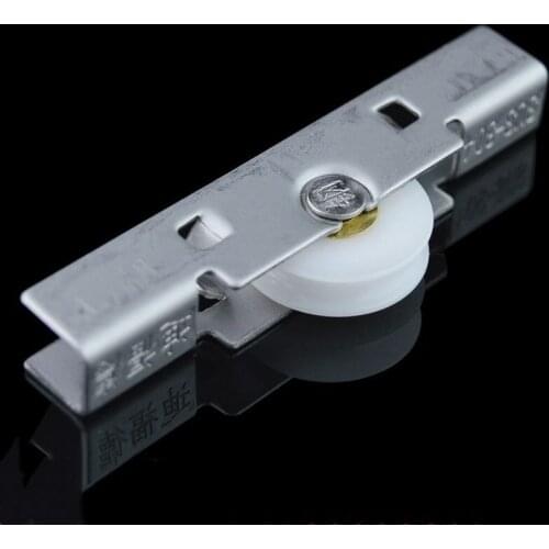 1PC 304Stainless Steel Sliding Frameless Window Concave Pulley Coppper Core Single Nylon Wheel Glass Window Mute Roller