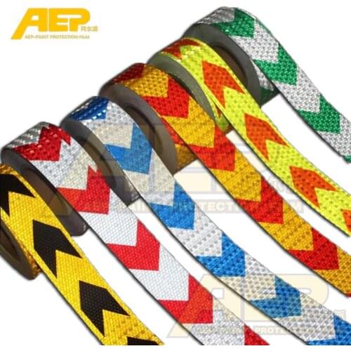 18 Colour Car Safety Warning Tape Reflective Strips Self Adhesive Reflective Sticker/Decals/Waterproof/Decorative/Free Shipping