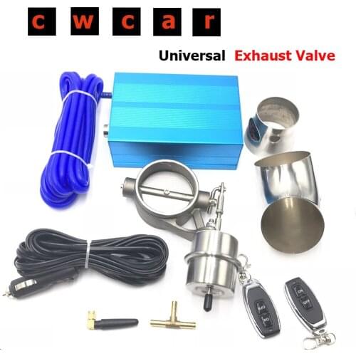 2'' 2.5" 3" Vaccum Control Exhaust Valve/Cutout Set with Vacuum Pump With Wireless Remote Controller Switch