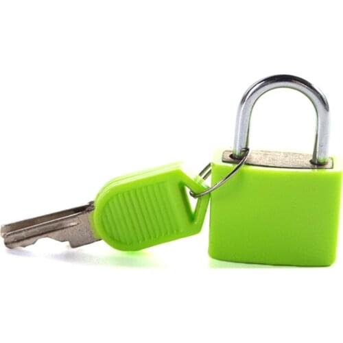 2021 High Quality Locks Small Mini Cute Strong Metal And Plastic Padlock Travel Suitcase Diary Lock With 2 Waterproof Keys