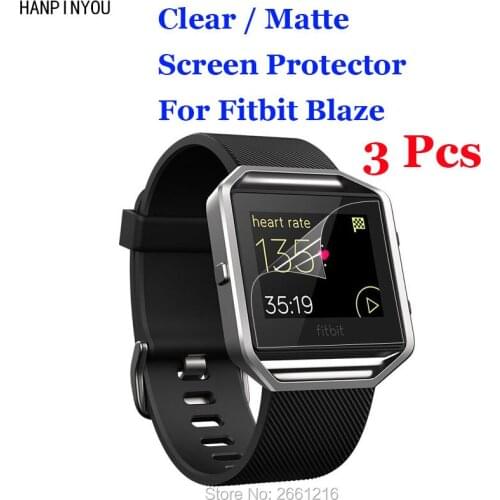 3 Pcs/Lot For Fitbit Blaze Smart Wristband Bracelet HD Clear / Anti-Glare Matte Anti-Scratch Screen Protector Protection Film