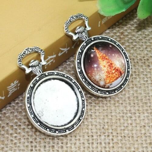 5pcs 20mm Inner Size Zinc alloy rabbit Necklace Pendant Cameo Cabochon Base Base Tray Bezel Blank F-020211