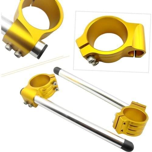 53mm Universal CNC Handlebar Fork Tube Clip-ons Handle Bar For Ducati Aprilia Motorcycle Parts Accessories