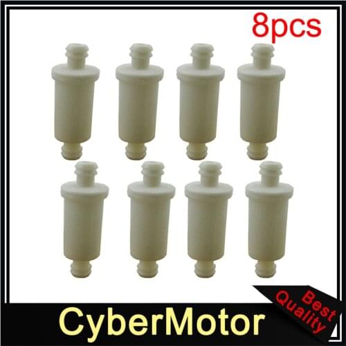8x Inline Fuel Filter Cleaner For Polaris # 2530009 2670071 ATV Sportsman Snowmobile Ranger 07-246-05 Ski-Doo 414-5365-00 07