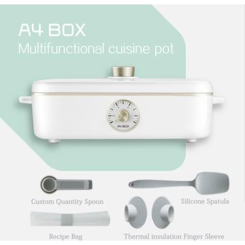 A4 Multifunction Iron Plate Barbecue Electric Baking Pan non-stick pot Adjustable electronic temperature control Cooker 1500W