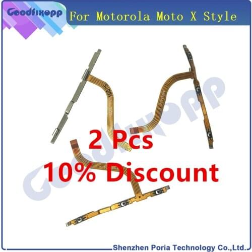 Cable For Motorola Moto X Style XT1570 XT1572 100% New Original Volume Button Power On Off Flex Cable