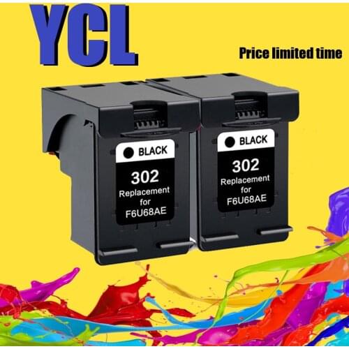 YLC Compatible 302XL Replacement for HP 302 for HP302 XL Ink Cartridge for Deskjet 1110 1111 1112 2130 2131 printers