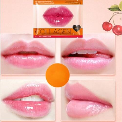 Lips Mask Collagen Cherry Extraction Moisturizing Anti Aging Wrinkle Skin Care Products Natural Moisture Essence Lip Gel