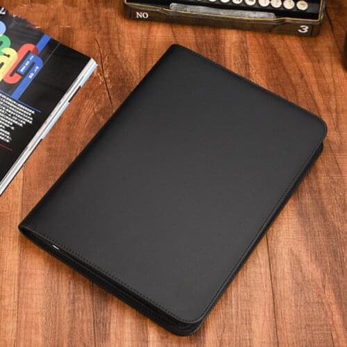 Multifunctional Professional Business Zipper Padfolio A4 File Folder Document Bag Portfolio Briefcase Office Accessories 1316B