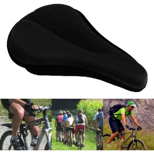 3D Soft Thickened Bicycle Seat Breathable Bicycle Saddle Seat Cover Comfortable Foam Seat Mountain Bike Cycling Pad Cushion Cove
