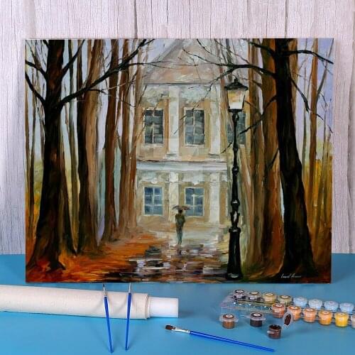 Old Summerhouse Paint By Numbers Kit Acrylic Paints 40*50 Boards By Numbers Paintings For Children For Drawing Handicraft Art