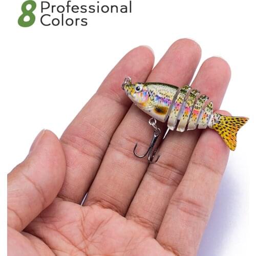 Multi Jointed 5cm Bionic 2020 Fishing Lures Crankbait Lifelike Hard Fish Baits 2.5g Small Fishing Lure Set Wobblers Tackle pesca