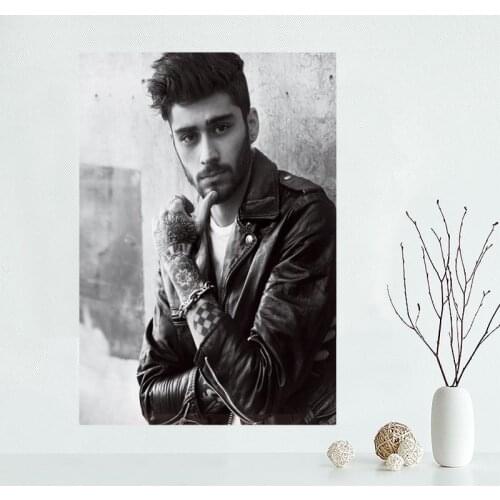 2020 New Product Zayn Malik Poster Custom Satin Poster Print Cloth Fabric Wall Poster Print Silk Fabric Print Poster