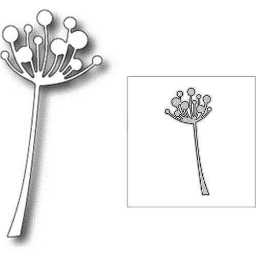 New Dandelion Stem Plant 2020 Metal Cutting Dies for DIY Scrapbooking Paper Decoration and Card Making Embossing Craft No Stamps