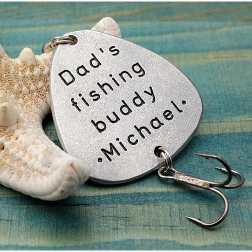 Personalized Fishing Lure,Custom Fish Hook,Fishing Lure,Fathers Day Gift,Gift for Him,Grandpa Gift