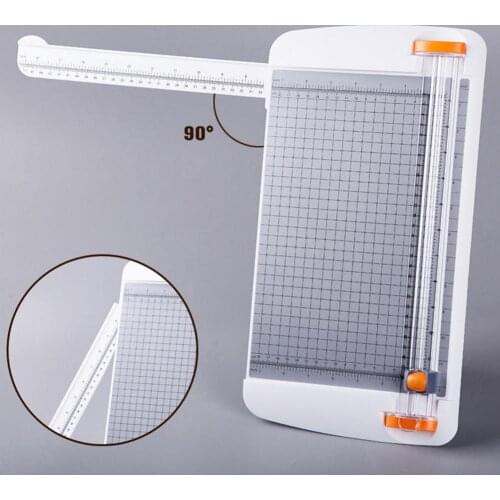 Portable A4 A5 Paper Cutter Photo Kraft paper Trimmer Cutting Mat Desktop Cutting Machine slide knife with folding ruler 909-2B