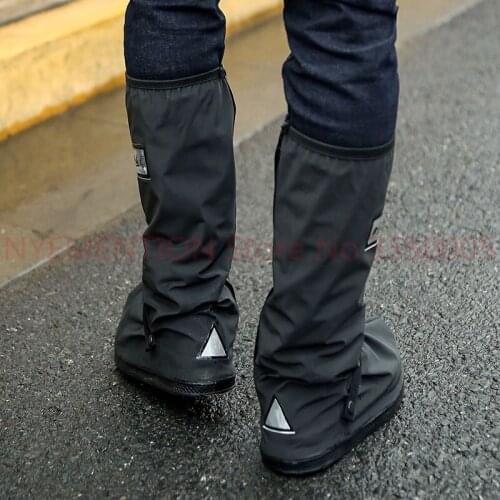 Relectors Waterproof reusable Motorcycle Cycling Bike Rain Boot Shoes Covers Easy to ride for rider 50pair