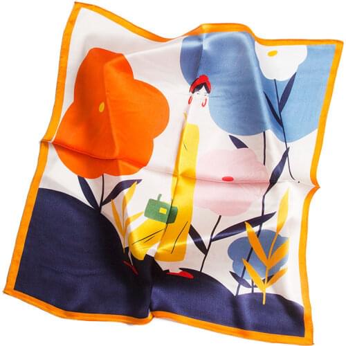 Real Silk Scarves Women 2020 Print Fashion Designer Scarf Women Luxury Scarf