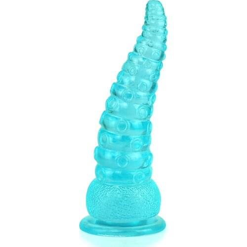Silicone Octopus Feet Anal Plug Erotic Soft Jelly Dildo Anal Butt Plug Strong Suction Cup Toy for Adult G-spot Orgasm Sex Toys