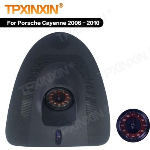TPXINXIN For Porsche Cayenne 2006 2007 2008 2009 2010 Interior Dashboard Center Compass Time Electronic Meter Clock Accessional
