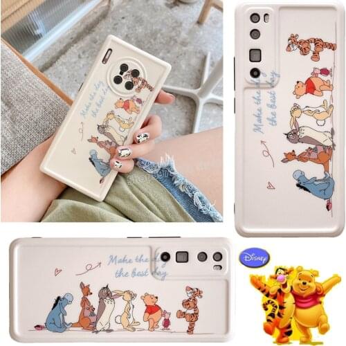 Cartoon Pooh Mobile Phone Case Disney Series for IPhone11 11pro XR XSmax Huawei P40 P30pro Mate30pro Nova6 Cute Protective Cover