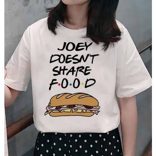 Friend TV Show Women T-shirt Harajuku Cartoon Printing Top Female T Shirt 2020 Summer Streetwear O-neck Ladies Tee tops Shirts