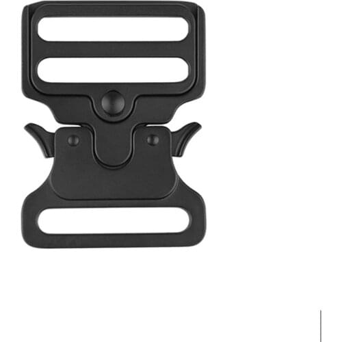 52mm Tactical All Black Buckle Outdoor Mens Combat Training Nylon Wide Belt Buckle Metal Quick Release Belt Buckle for Men