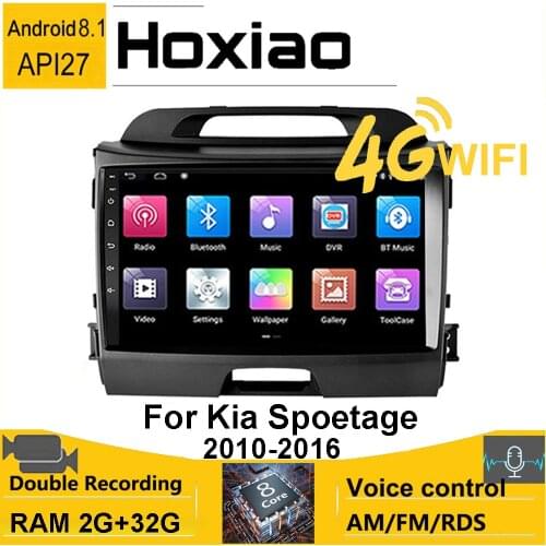 Android Car Radio 2DIN Multimedia Video Player Navigation GPS AM RDS For KIA Sportage 2010 2011-2016 2012 2013 2014 2015 Stereo