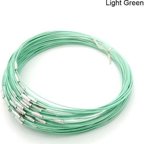 Free Shipping 10pcs/lot 1mm Steel Wire Cable Cord Rope Chain Choker Bracelet Jewelry DIY Findings Accessaries 9inch Wholesale