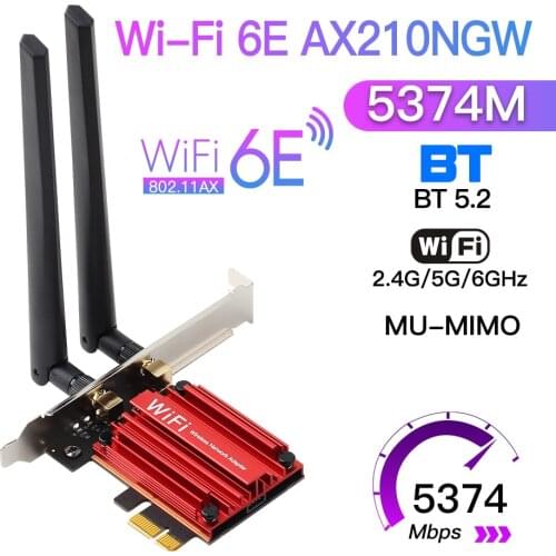 Wireless For Intel AX200 3000Mbps Dual Band 2.4G/5Ghz Bluetooth-compatible 5.1 PCI Express 802.11AC/AX Network WiFi Card Adapter