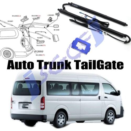 CarPower Trunk Lift Electric Hatch Tailgate Tail gate Strut Auto Rear Door Actuator For TOYOTA HiAce H200 Commuter 2004~2019