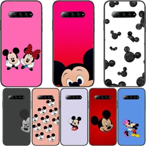 Disney cute mickey mouse stitch soft Anime Phone Case For xiaomi redmi Black Shark 4 Pro 2 3 3s Cases Helo Black Cover Silicone