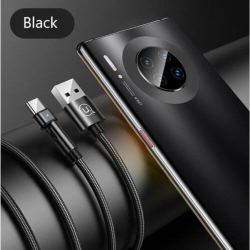 For Android Mobile Phone Charging USB 180 ° Rotate Data Cable Micro Fast USB Charging Type-C For Samsung Huawei Mate 30