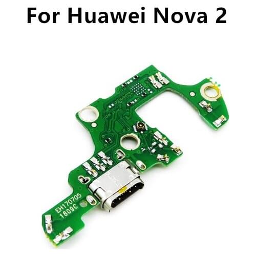 For Huawei Nova 2 USB Charger Port Dock Connector PCB Board Ribbon Flex Cable Charging Port Component Replacement Spare P